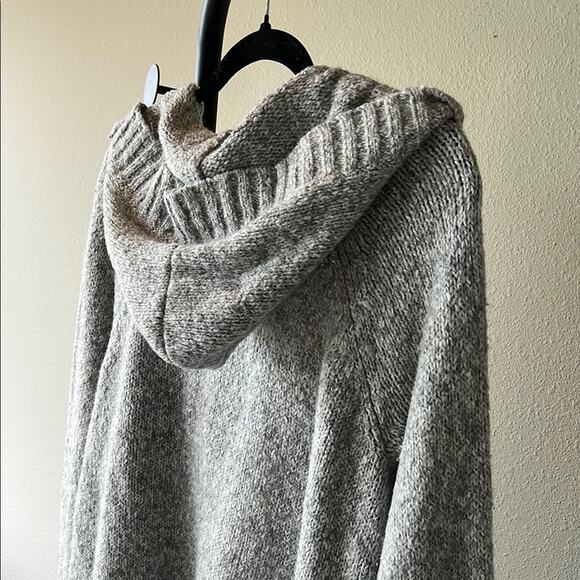 Eddie Bauer Cozy Gray Hooded Sweater - size XL - Picture 8 of 8